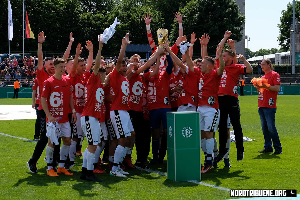 1. FC Kaiserslautern - SC Freiburg (1:2) / U19 DFB-Pokal Finale in Berlin 19.05.2018
